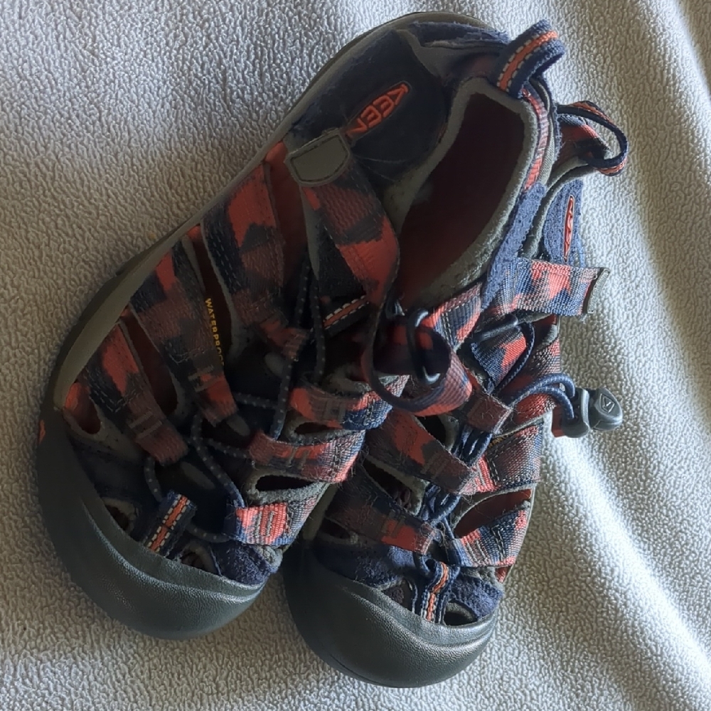 KEEN Kids' Red and Blue Adventure Sandals